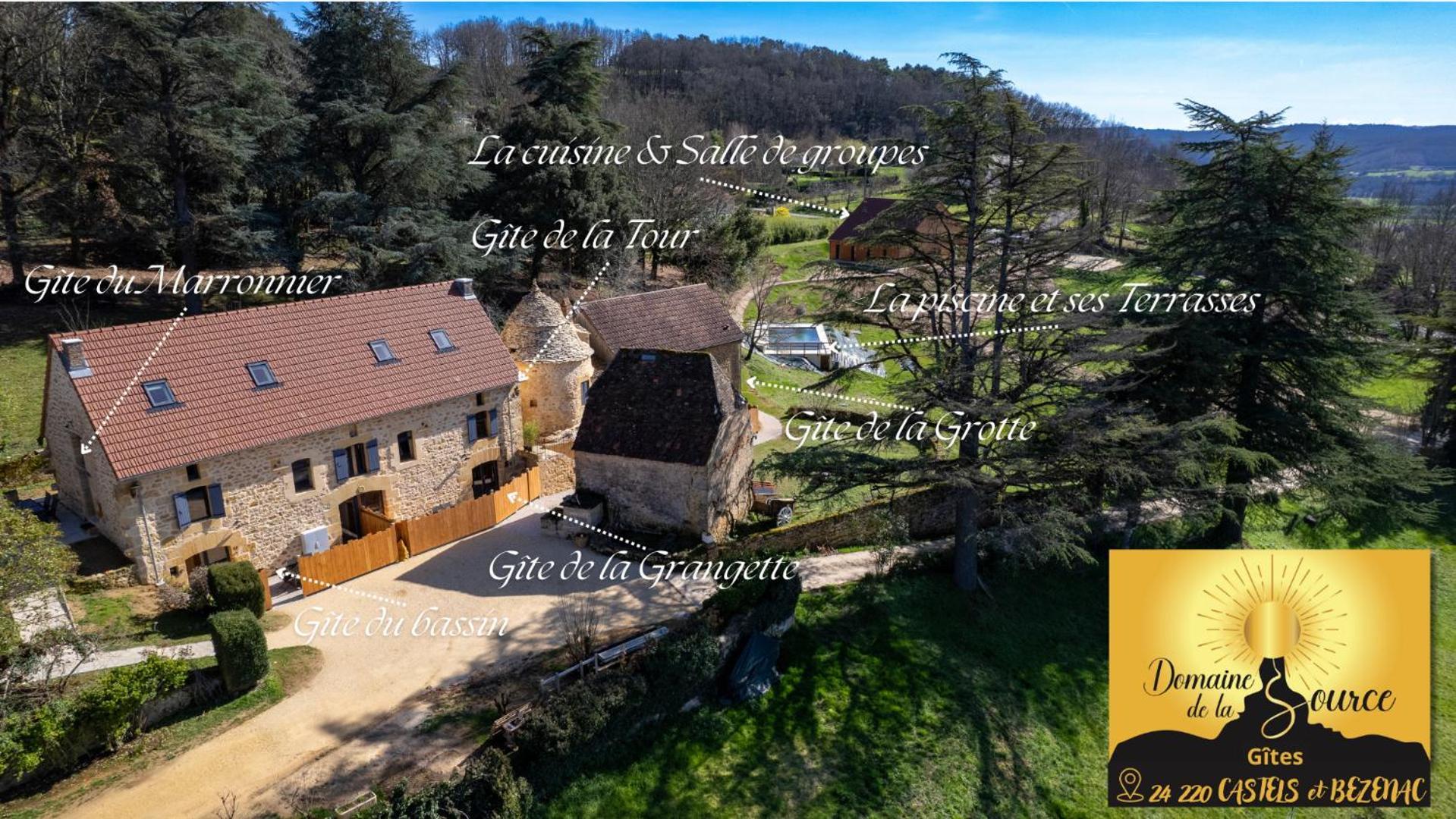 Domaine De La Source Villa Castels Exteriör bild